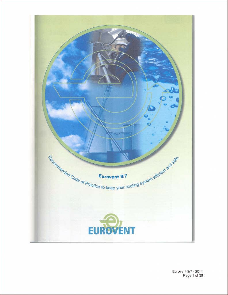 Eurovent 9/7: Recommendation to keep your cooling system efficient and safe
