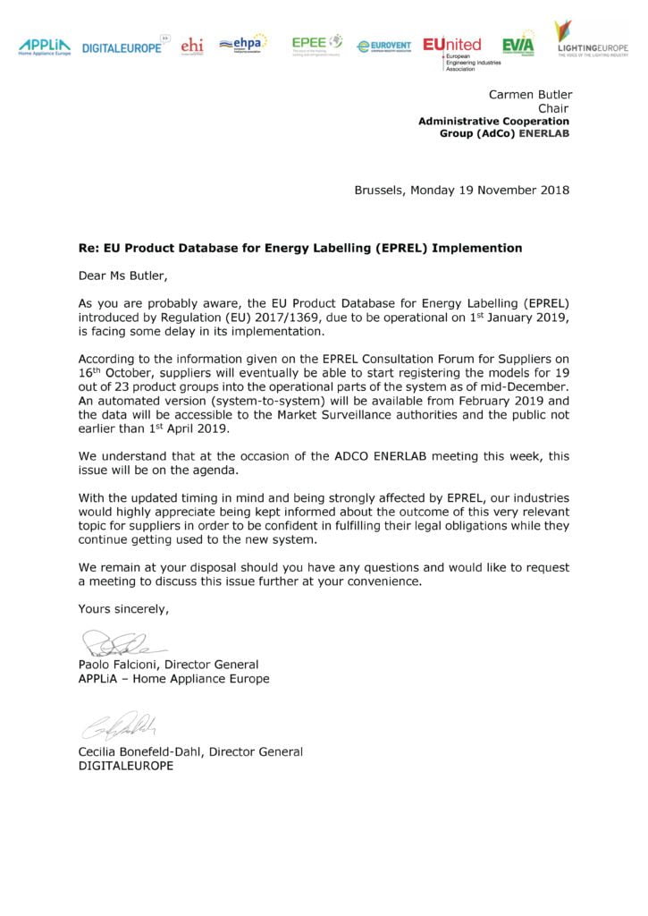 Joint Industry Letter to ADCO on EPREL
