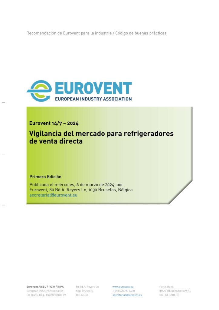 Eurovent 14/7: Vigilancia del mercado para refrigeradores de venta directa