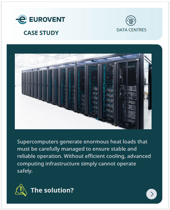 The LUMI data centre with liquid-based cooling